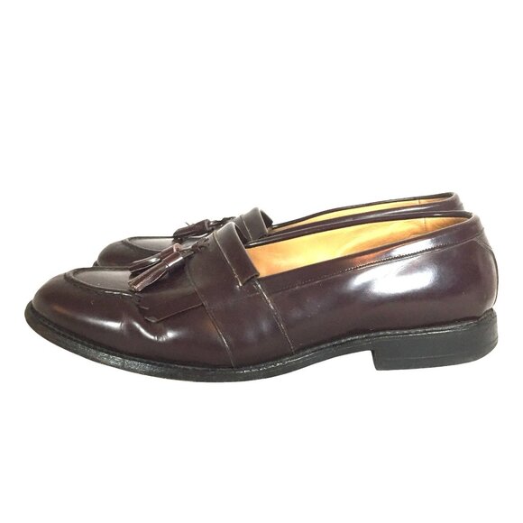 Allen Edmonds Newport Mens Leather Brown Tassel Loafers Size 10.5 D - Picture 3 of 9